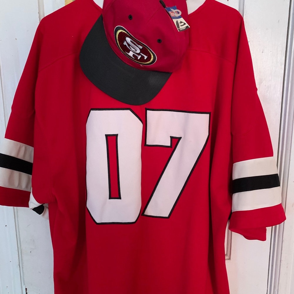 Vintage 49ers Jersey and Cap